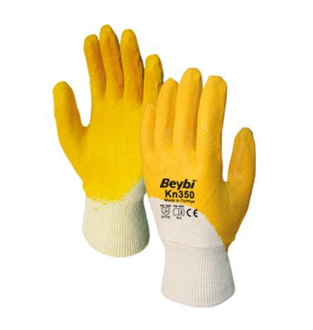 BEYBİ Kn350 Nitril İş Eldiveni 9 Numara (1 Çift)