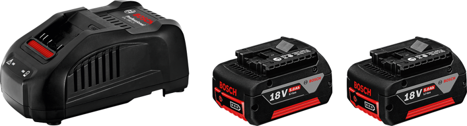 BOSCH Promix 18 Volt Akü Paketi (2 Adet GBA 18V 5.0 Ah + 1 Adet GAL 1880 CV)