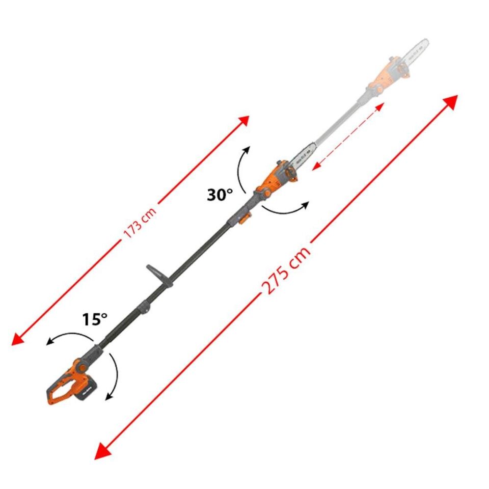 MAX-EXTRA MX 8009 Teleskopik Dal Budama 20 Volt 4.0 Amper
