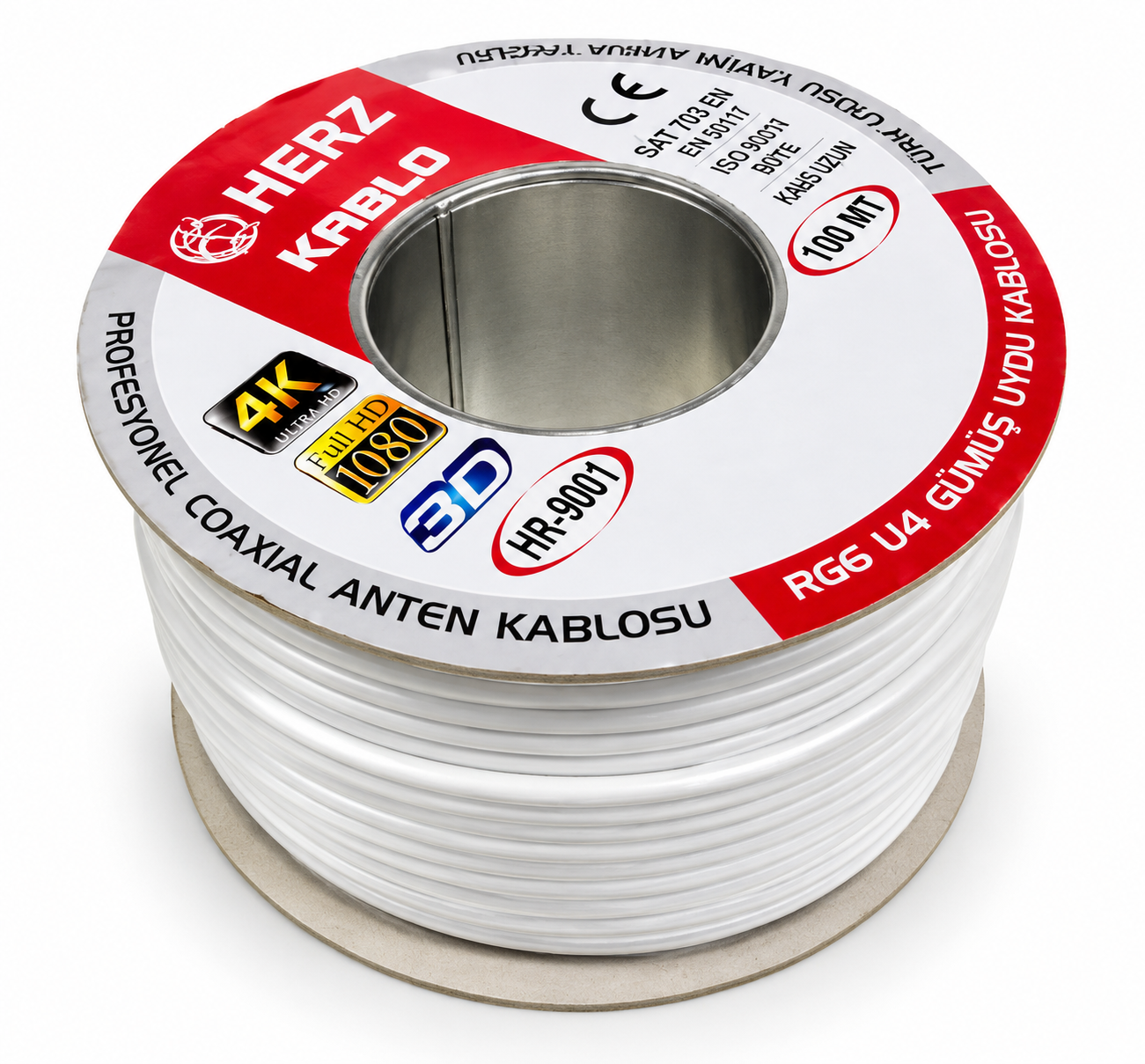 HERZ Uydu Kablosu (1 Metre) HR-1002 6464AL RGU U4