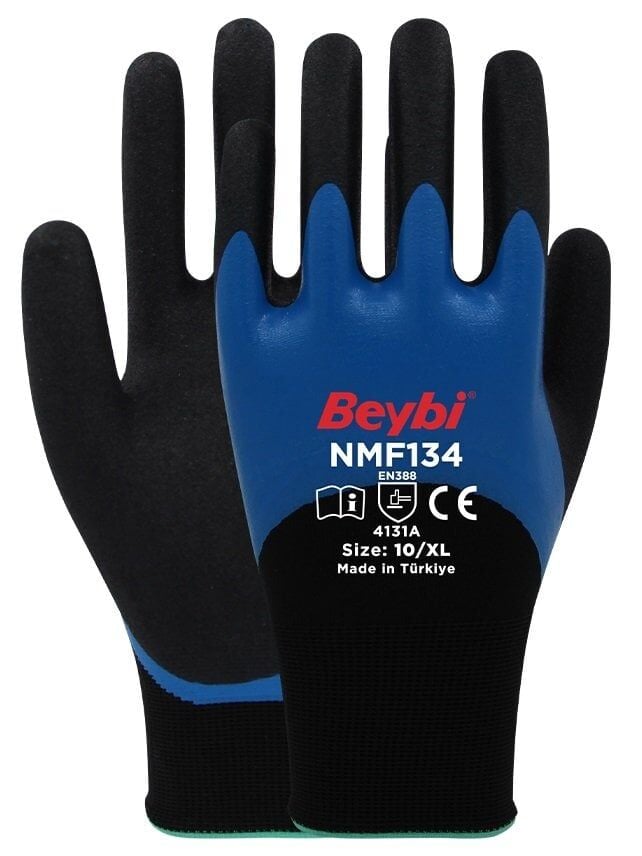 BEYBİ NMF134 Mikro Köpük 10 Numara Nitril İş Eldiveni