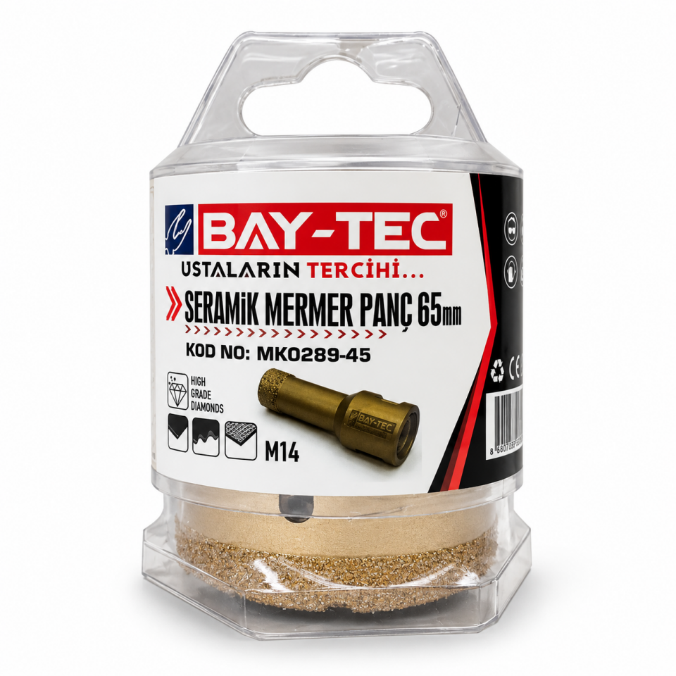 MK0289-45 Seramik Mermer Delme Panç 65 mm