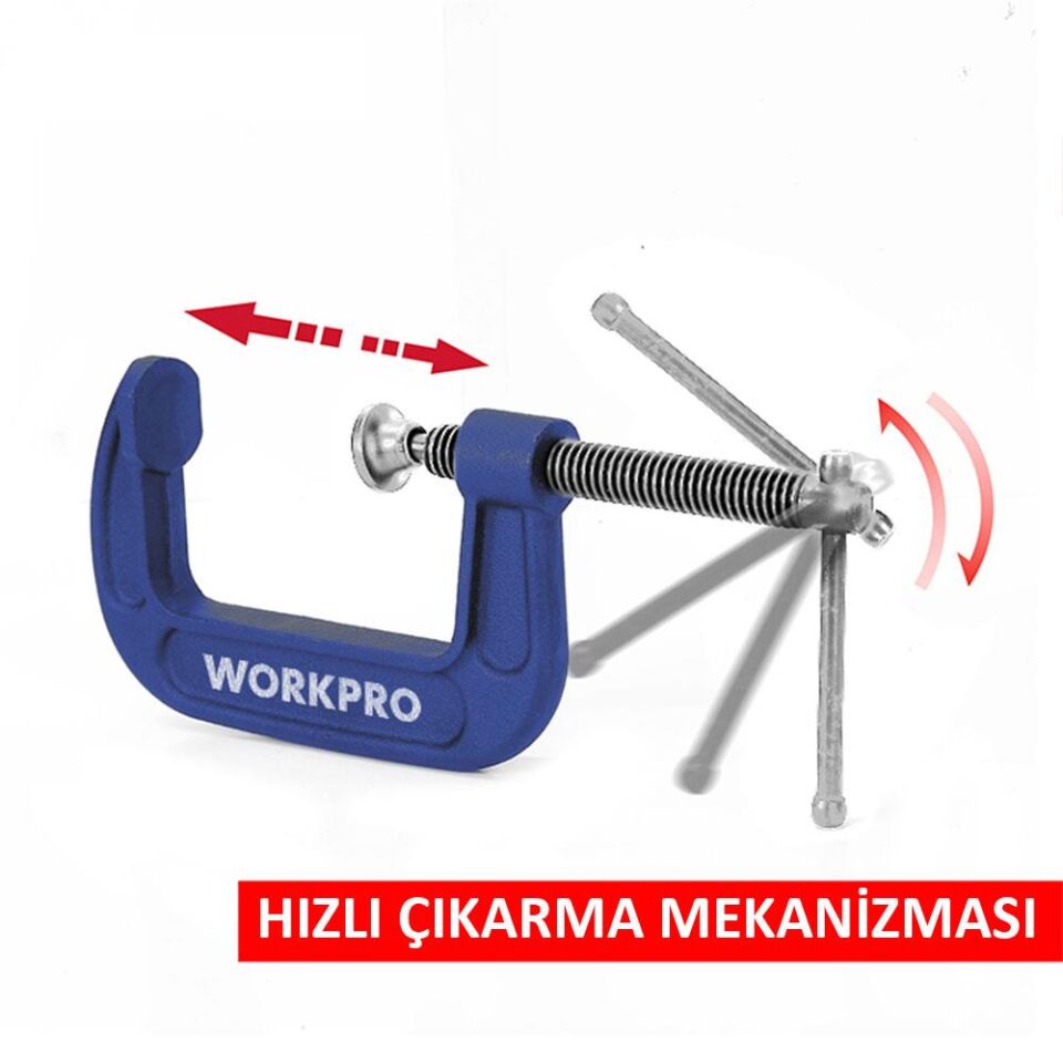 WORKPRO WP232018 75mm G Tipi İşkence