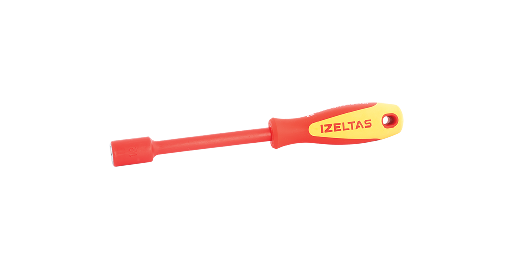 İZELTAŞ 1000V Süngüsü İzoleli Lokma Tornavida (Ölçü Seçiniz)