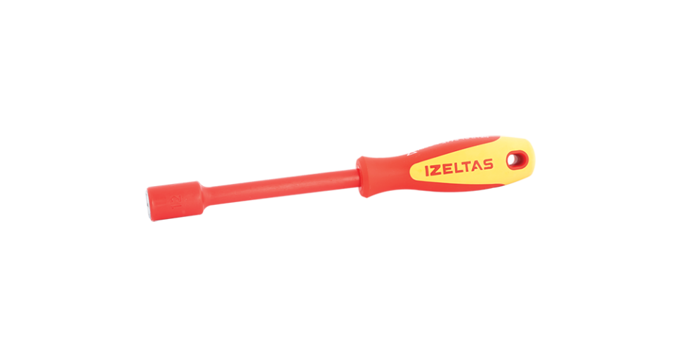 İZELTAŞ 1000V Süngüsü İzoleli Lokma Tornavida (Ölçü Seçiniz)