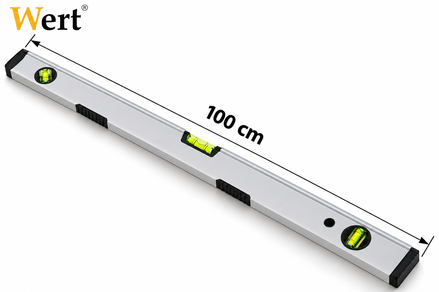 Wert 100 cm Alüminyum Profesyonel Su Terazisi