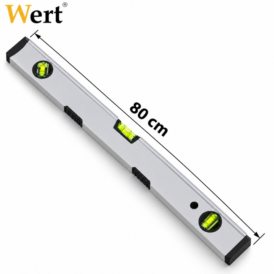 Wert 80 cm Alüminyum Profesyonel Su Terazisi