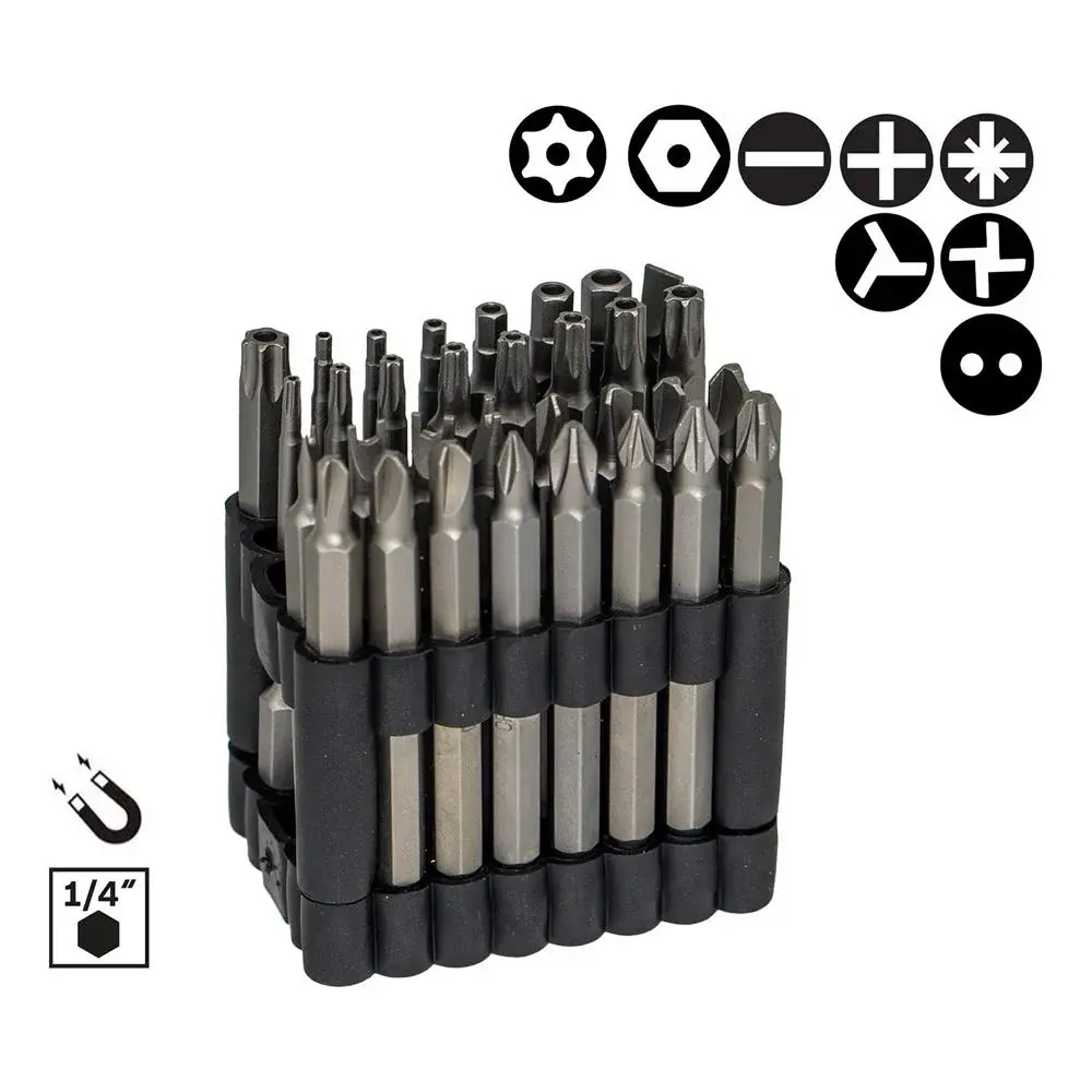 NEXON 6524 Özel Vidalar için Vidalama Bits Uç Seti 75 mm 32 Parça