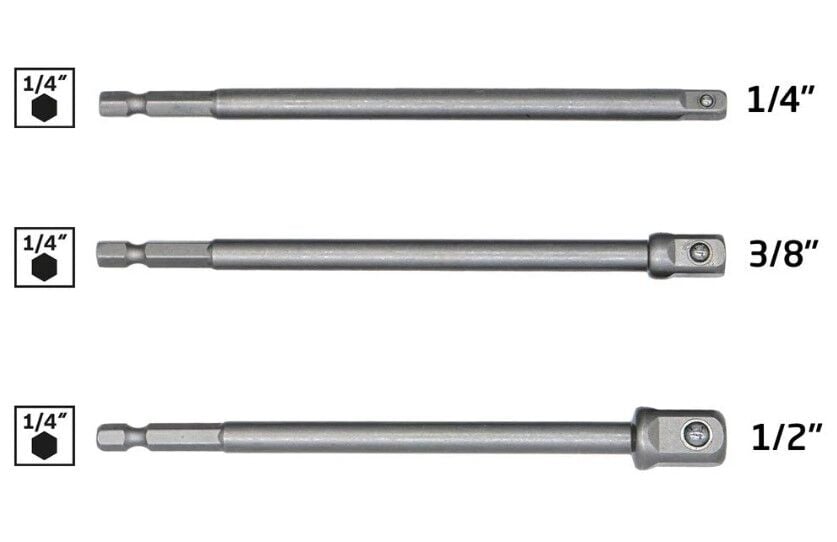 NEXON 6534 1/4 Lokma Adaptör Seti 150 mm