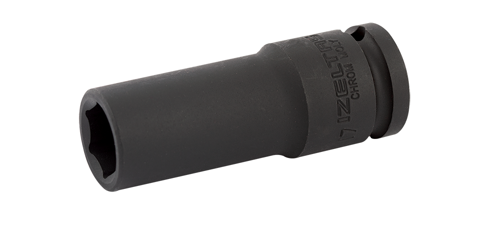 İZELTAŞ 3/4'' Altı Köşe Havalı Uzun - Derin Lokma Anahtar (Ölçü Seçiniz)