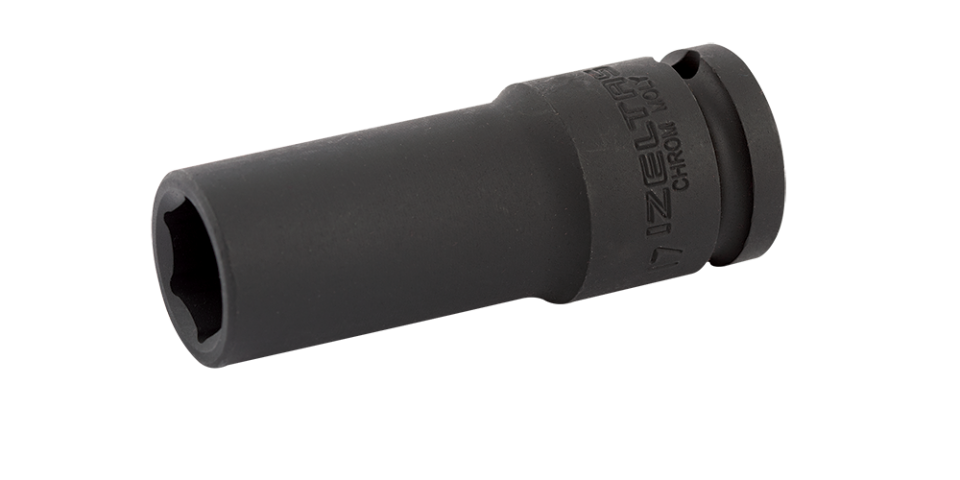 İZELTAŞ 3/4'' Altı Köşe Havalı Uzun - Derin Lokma Anahtar (Ölçü Seçiniz)