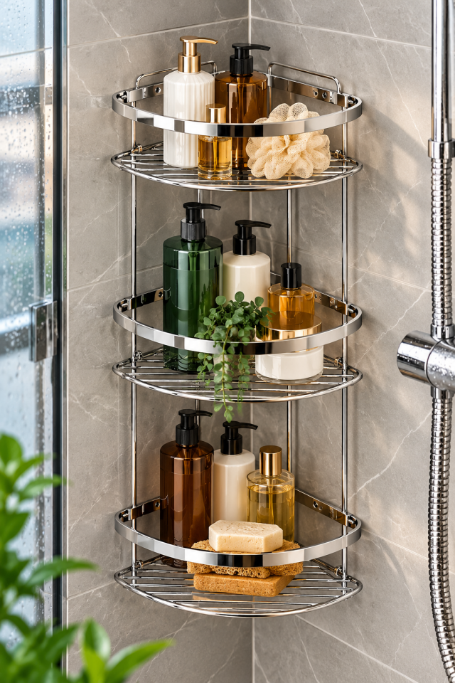 Diba 3´li Krom Banyo Köşeliği