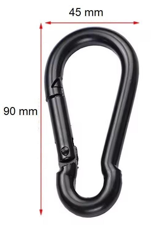 MEGPRO Boyalı Metal Kancalı Yaylı Karabina 9 mm