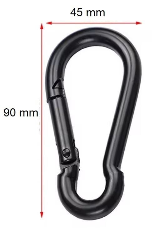 MEGPRO Boyalı Metal Kancalı Yaylı Karabina 9 mm