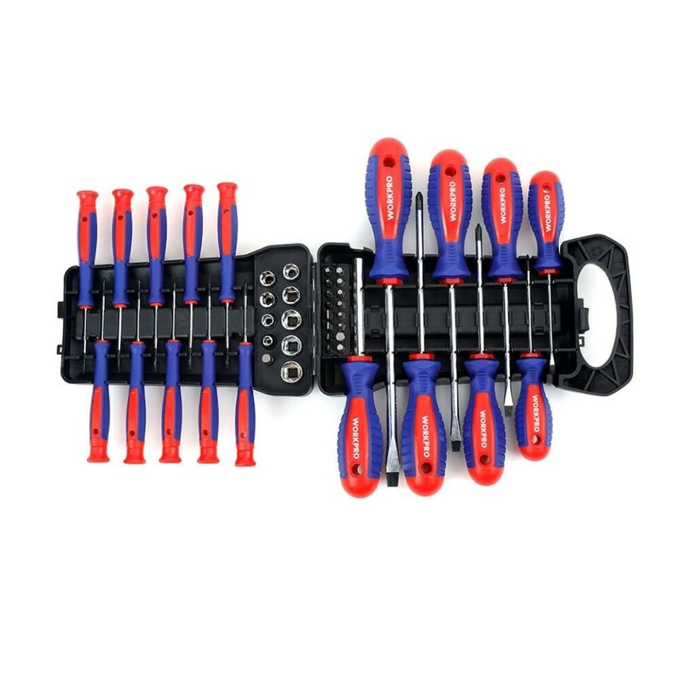 WORKPRO 45 Parça Manyatik Tornavida Ve Bits Uç Seti (WP200512)