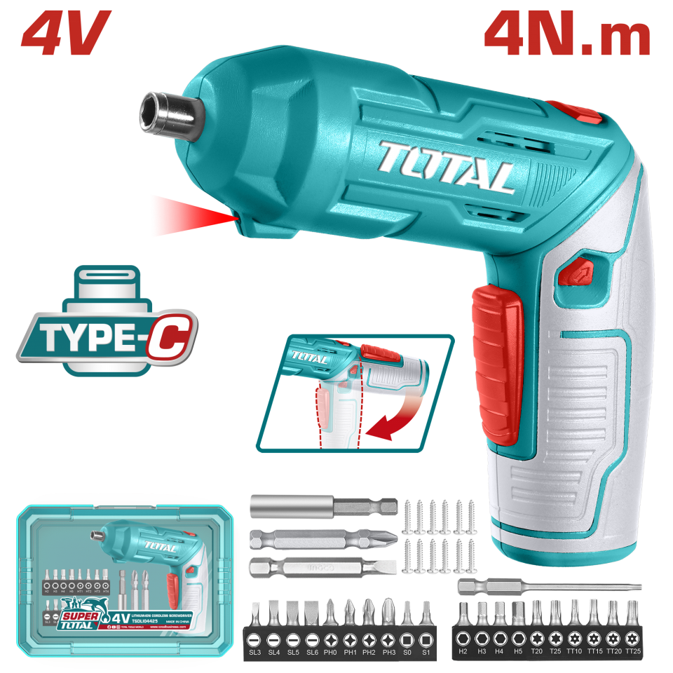 Total KATLANABİLİR ŞARJLI VİDALAMA TSDLI04425