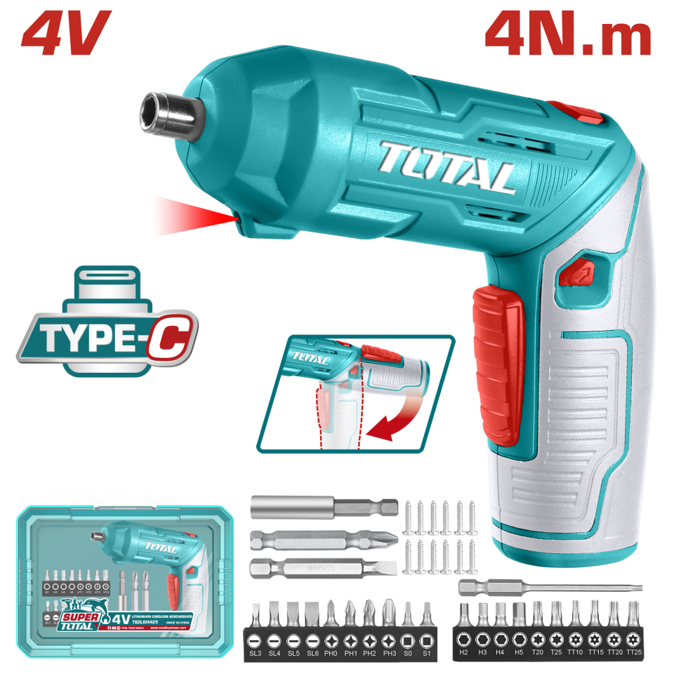 Total KATLANABİLİR ŞARJLI VİDALAMA TSDLI04425