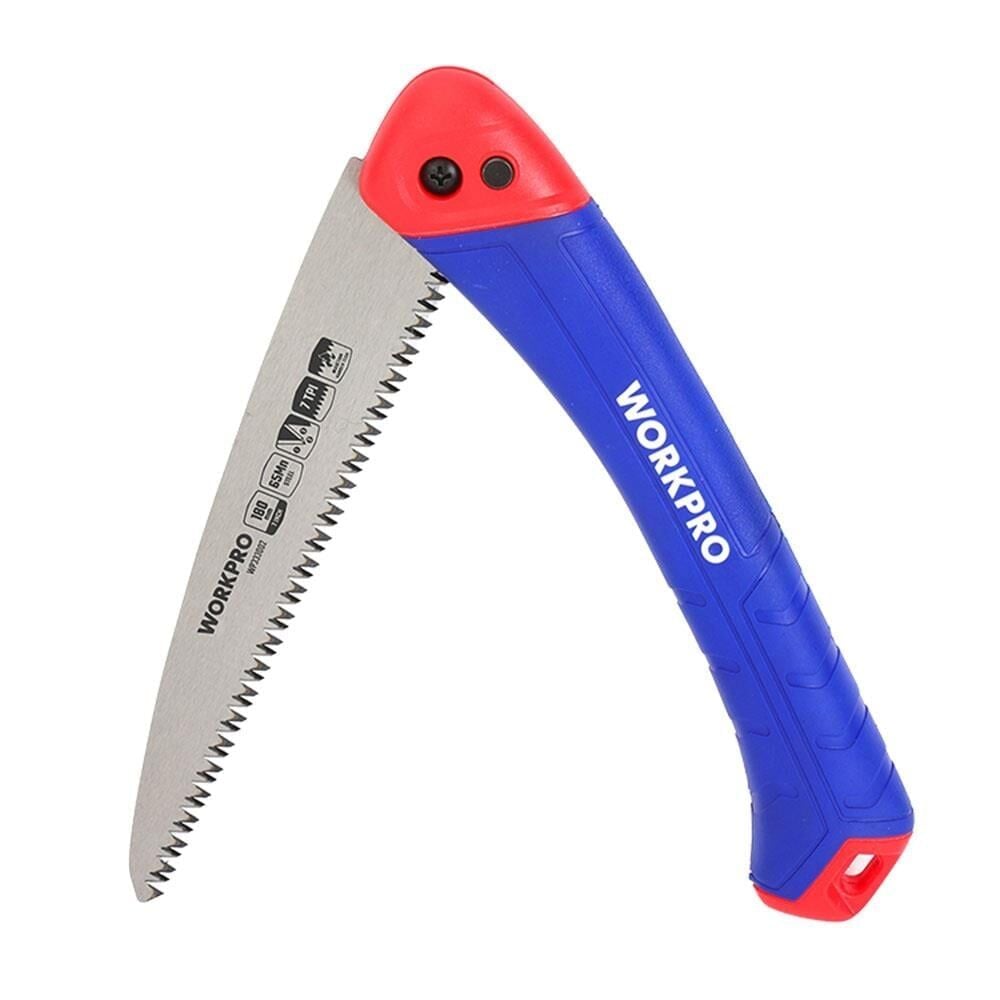 WORKPRO Katlanılabilir Ağaç Budama Testeresi 180 mm (WP333002)