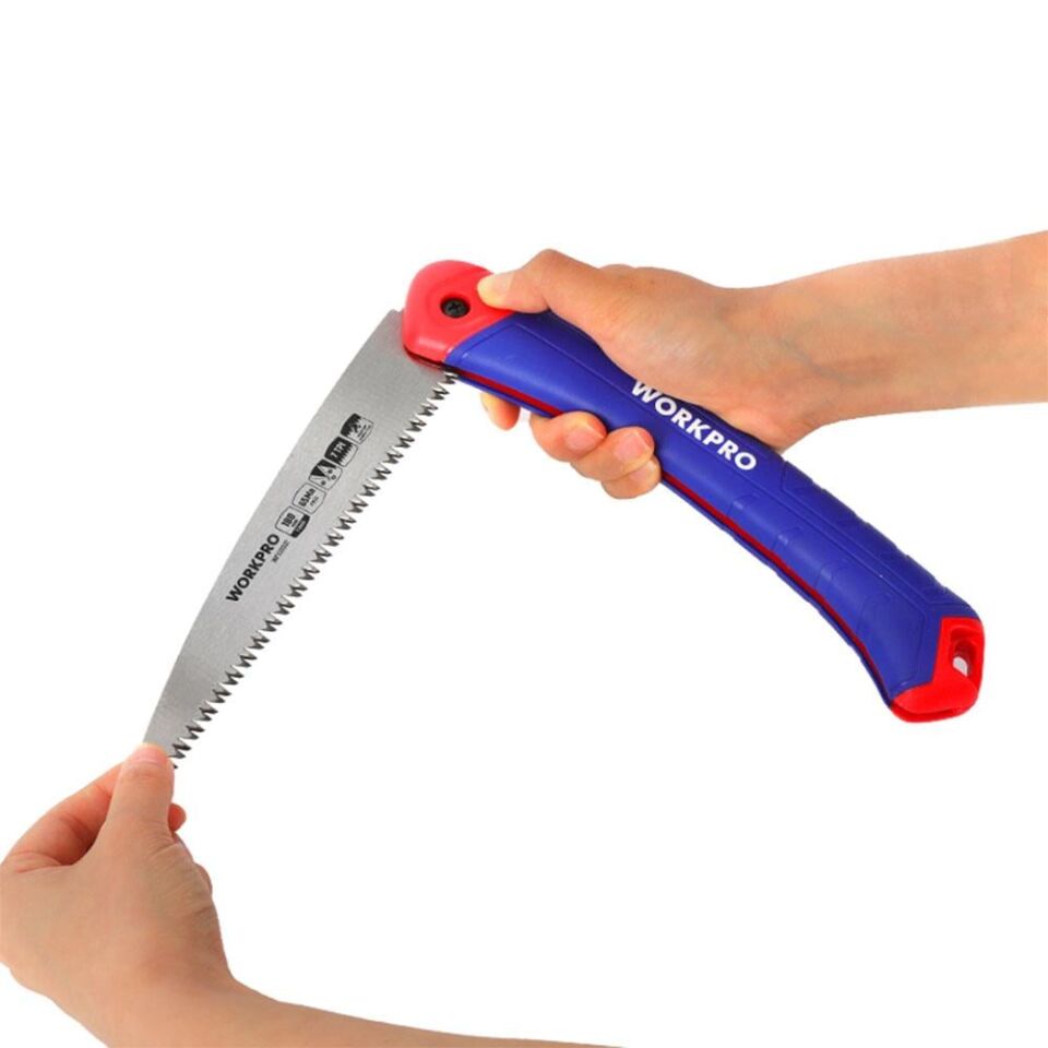 WORKPRO Katlanılabilir Ağaç Budama Testeresi 180 mm (WP333002)