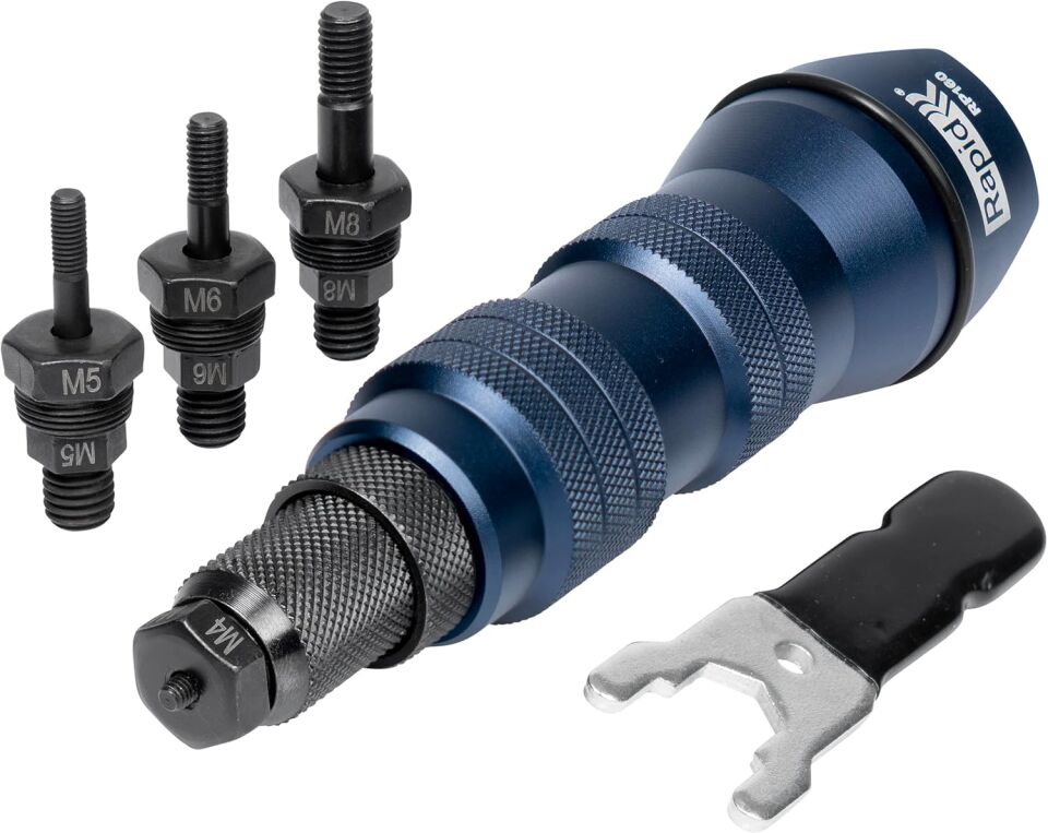 Rapid RP160 Perçin Somun Adaptörü (Şarjlı Matkap ve Vidalama İçin)