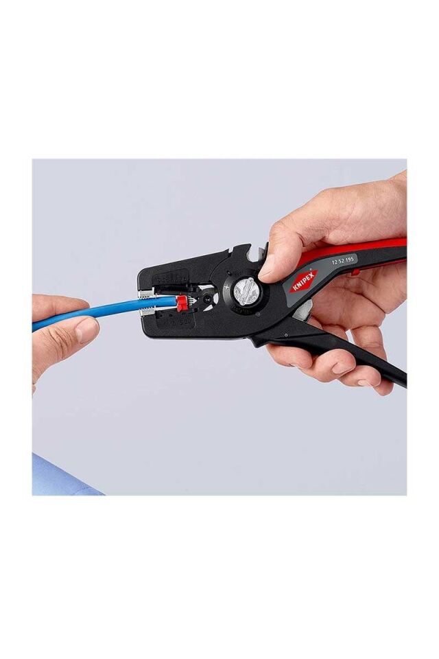 KNIPEX Otomatik Kablo Sıyırma Pensesi 195 mm (1242195)