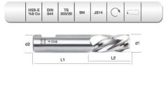 EVAR HSS Dört Ağız Parmak Freze 13 mm (306001300)