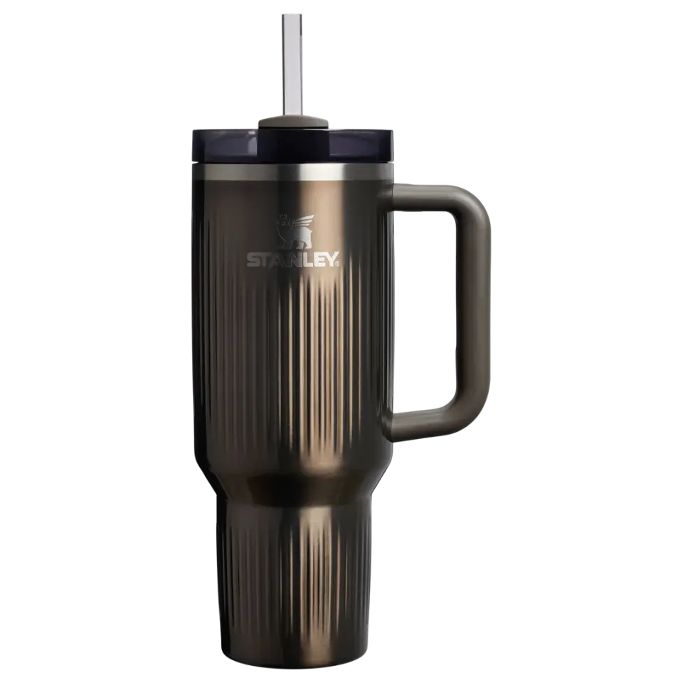 Stanley Quencher Fluted Pipetli Termos 1.18 Lt - Gunmetal Shine