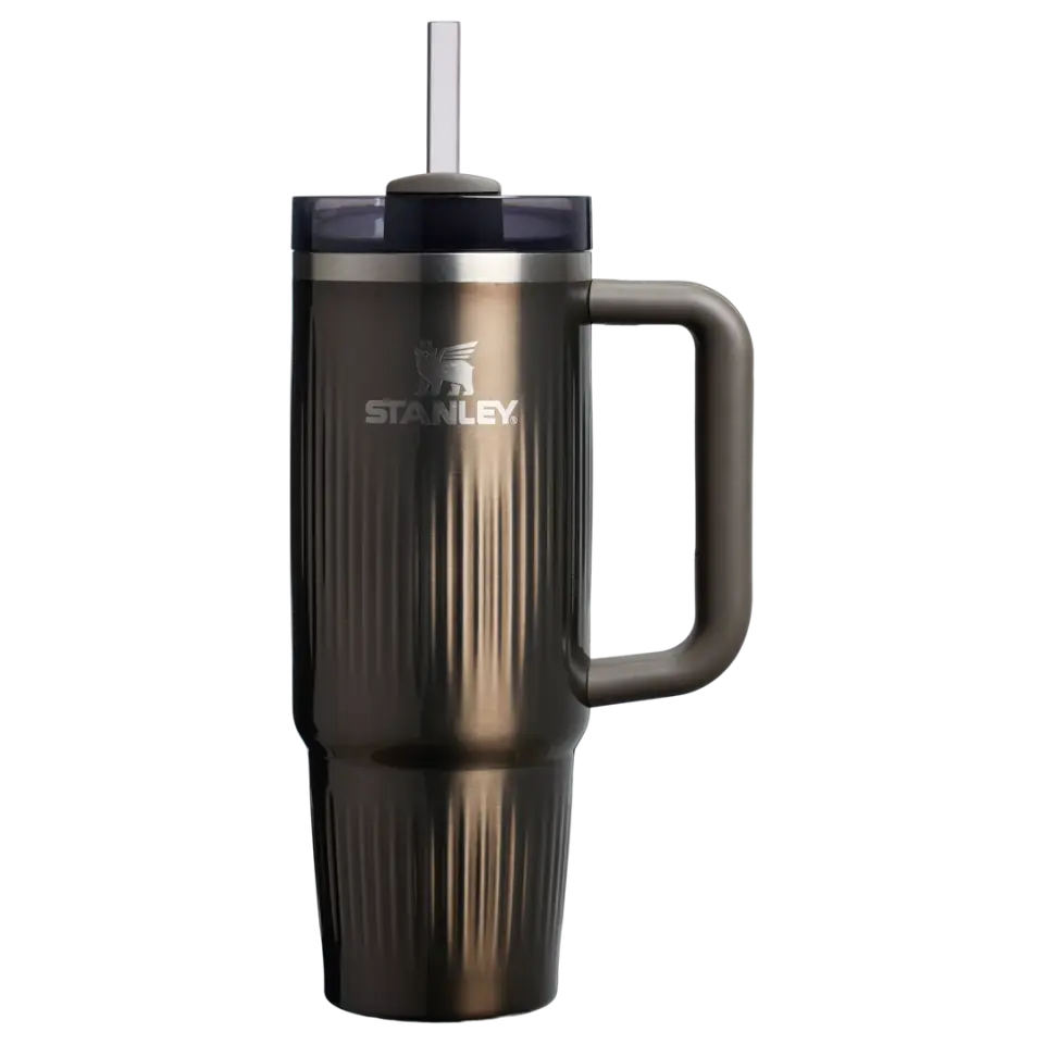 Stanley Quencher Fluted Pipetli Termos 0.89 Lt - Gunmetal Shine