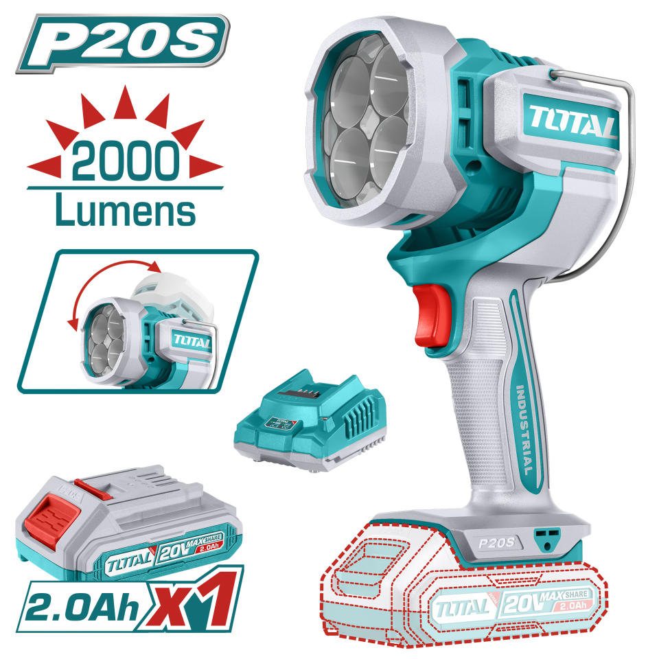 Total LI-ION AKÜLÜ ÇALIŞMA IŞIĞI TWLI2088E