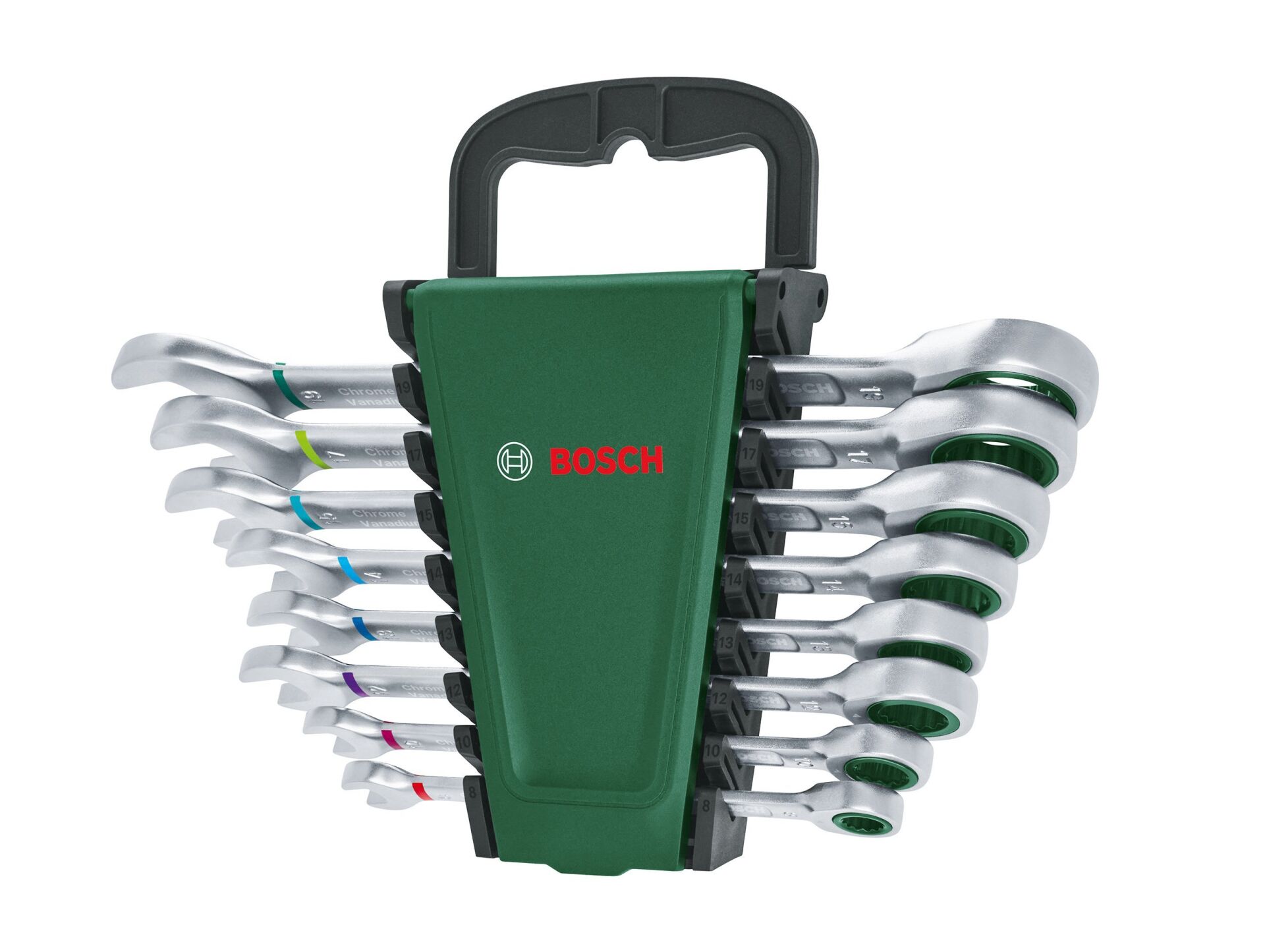 BOSCH 8 Parça Cırcırlı Kombine Anahtar Takımı (1600A027PS)