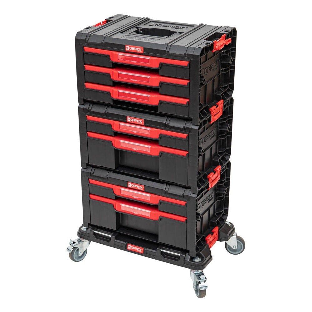 QBRICK System Pro Drawer Workshop Set 1 2.0 Çekmeceli Tekerlekli Takım Dolabı