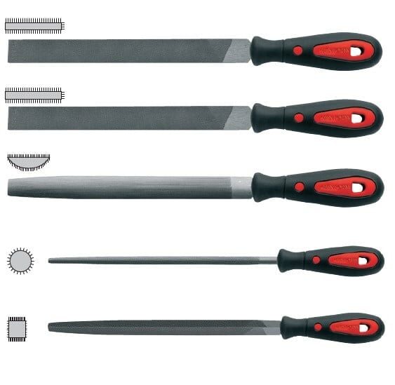 CETA-FORM J72-1051A Eğe Takımı 10'' 250 mm(Kombinasyon A) 5 Parça