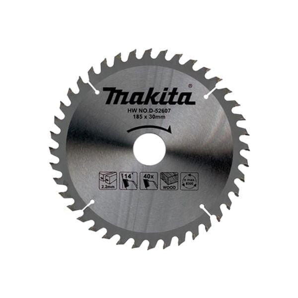MAKİTA D-52607 Daire Testere 185x2.2x30 mm 40 Diş Ahşap