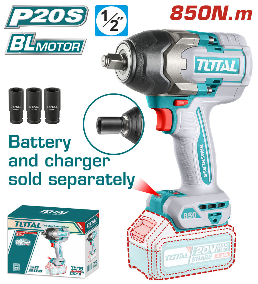 Total LI-ION AKÜLÜ SOMUN SÖKME (SOLO) TIWLI20851