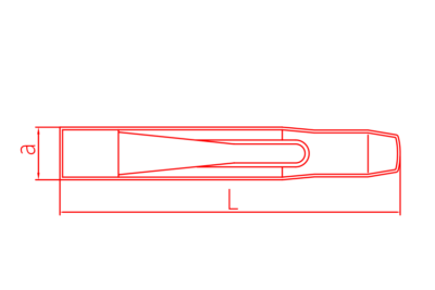 İZELTAŞ Düz Keski Krom 100 mm (5500 23 0100)
