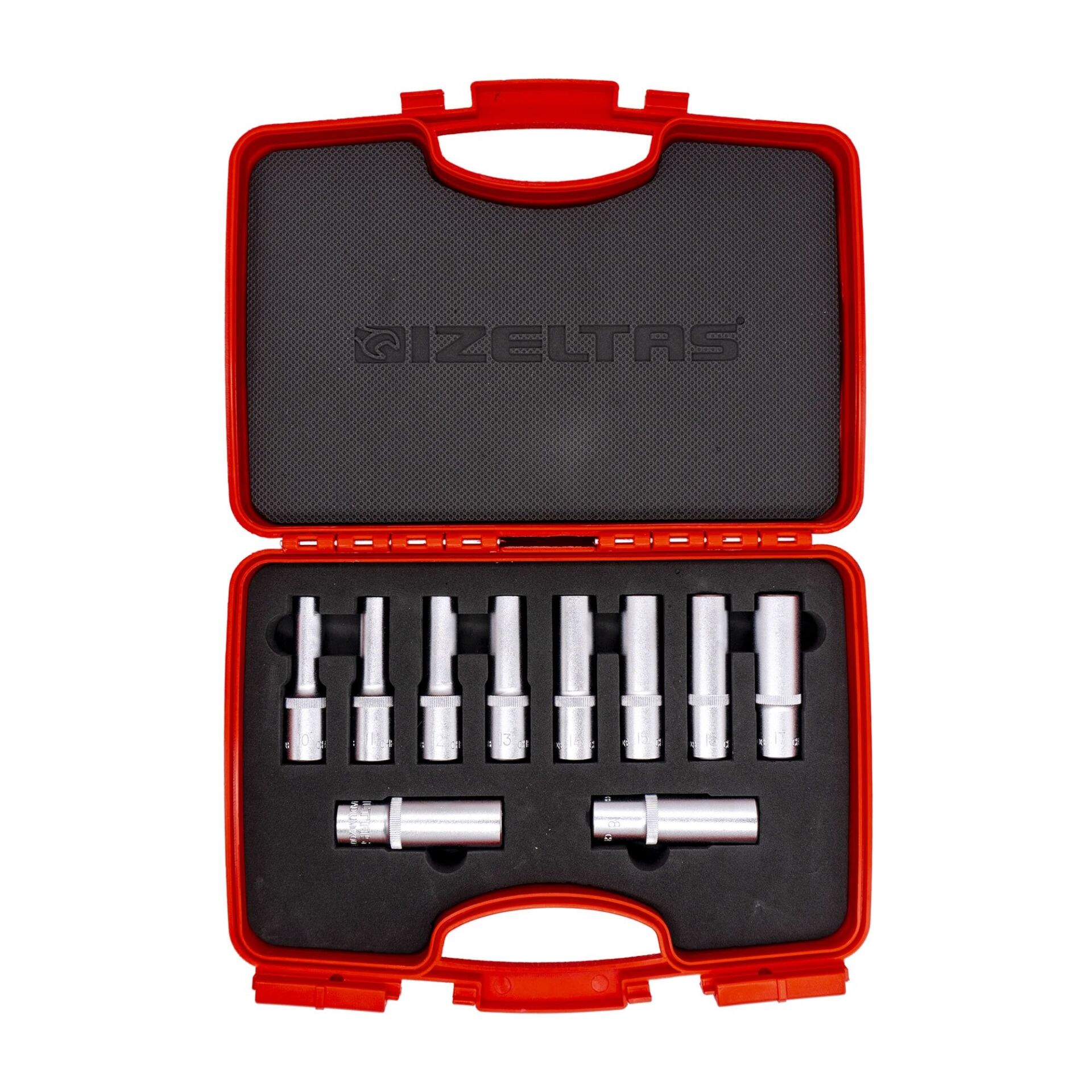 İZELTAŞ 1/4” Derin Lokma Anahtar Takımı 14 Parça (1108006010)