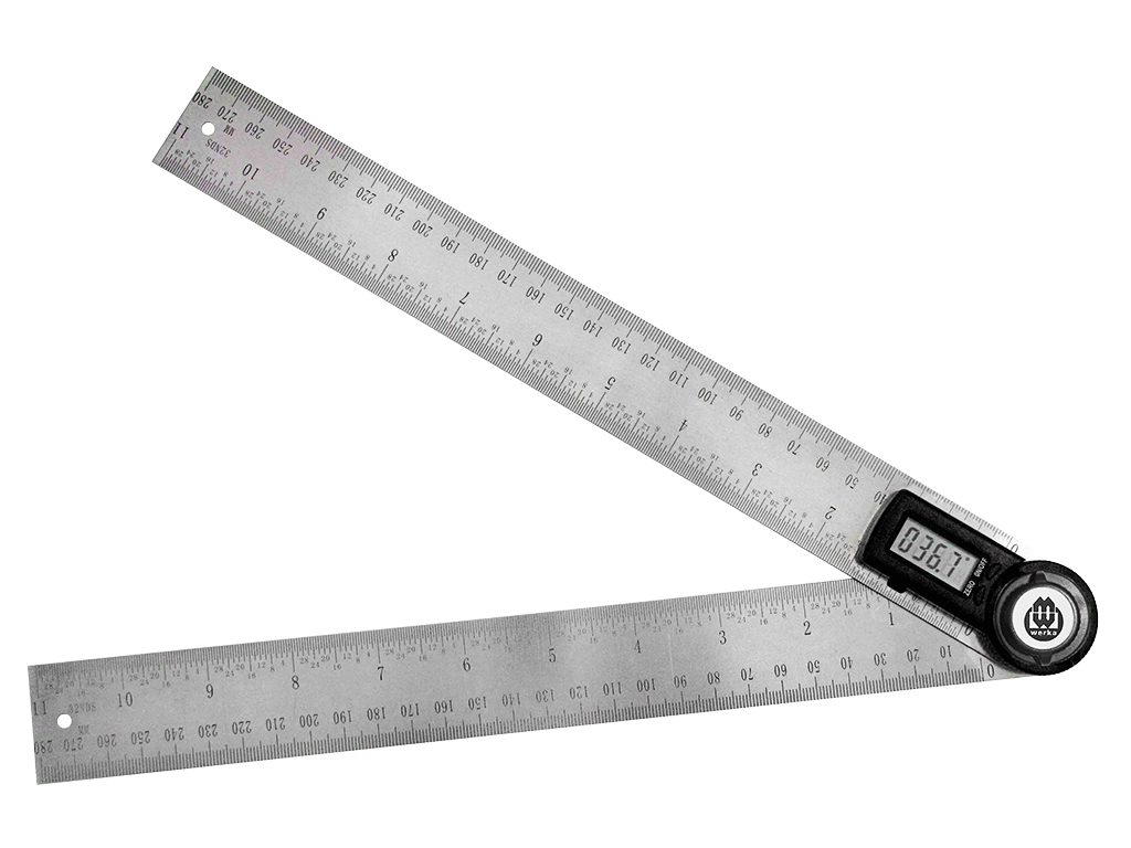 WERKA Dijital Açı Ölçer Paslanmaz Gövde 30 cm