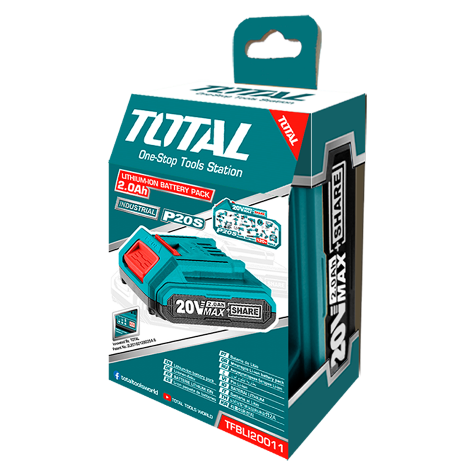 Total LI-ION BATARYA 20V 2.0 AH TFBLI2001