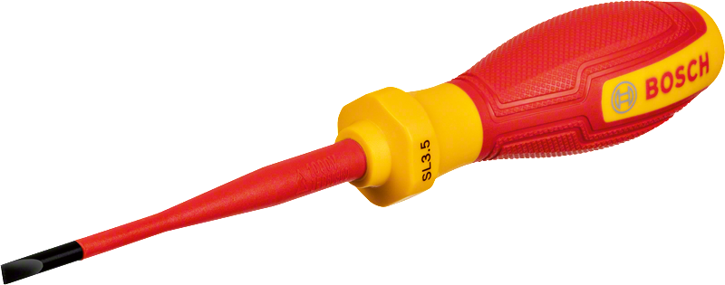 BOSCH Profesyonel İzoleli 1000 Volt 3.5 x 75 mm Düz Tornavida (1600A02NC1)