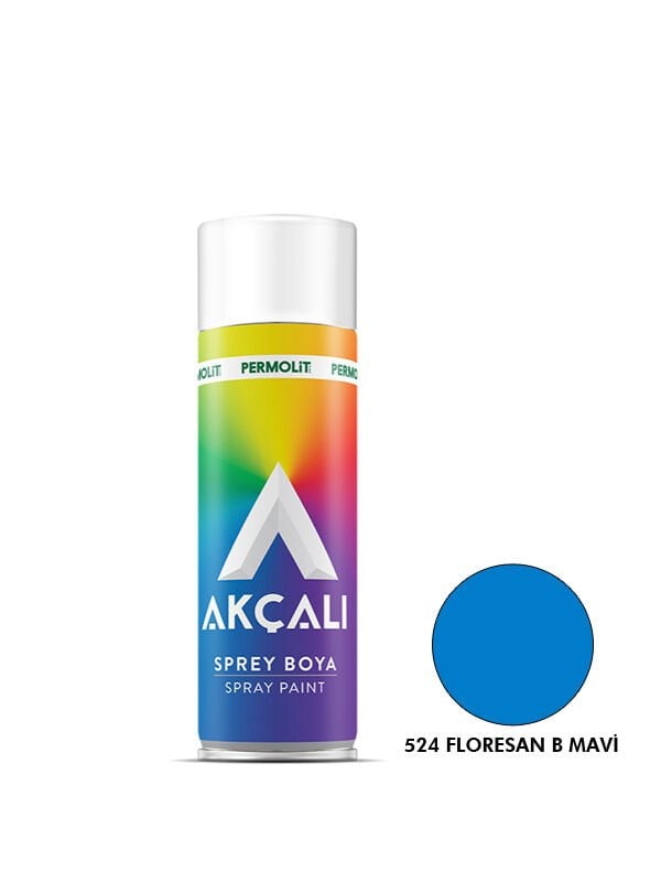 Akçalı Sprey Boya Floresan Boncuk Mavi