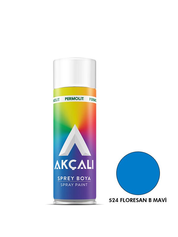 Akçalı Sprey Boya Floresan Boncuk Mavi