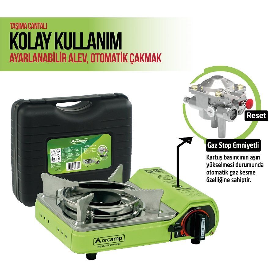 ORCAMP CK506 Mini Kamp Ocağı - Yeşil