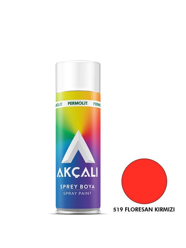 Akçalı Sprey Boya Floresan Kırmızı