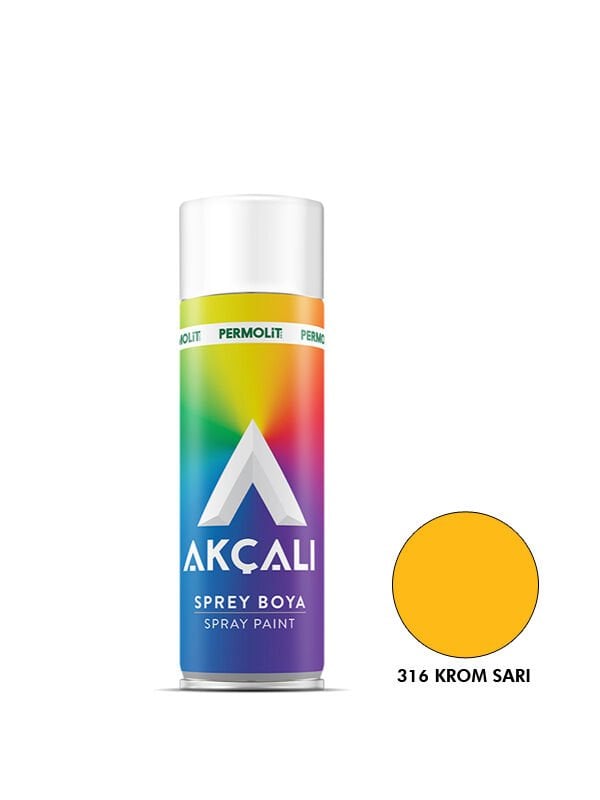 Akçalı Sprey Boya Krom Sarı