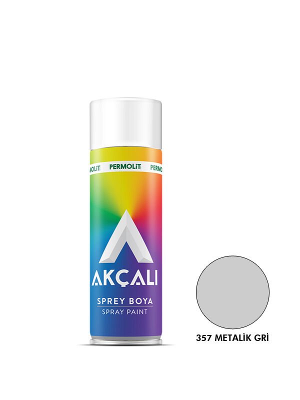 Akçalı Sprey Boya Metalik Gri