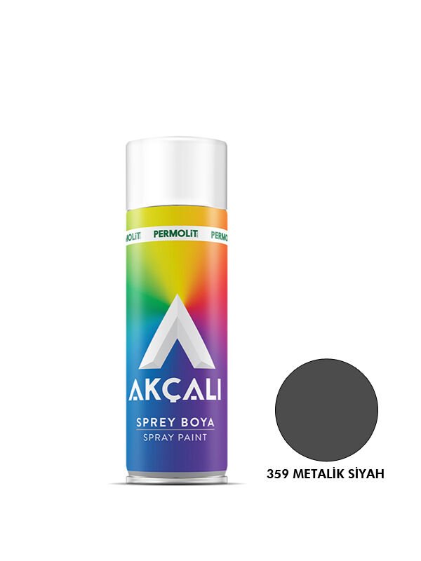 Akçalı Sprey Boya Metalik Siyah