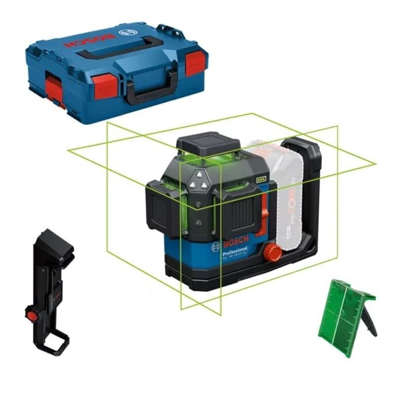 BOSCH EXPERT EXLL 18V-120-33 CG Akülü Yeşil Lazer Terazi 3x360 Derece (Akü ve Şarj Aleti Hariç)