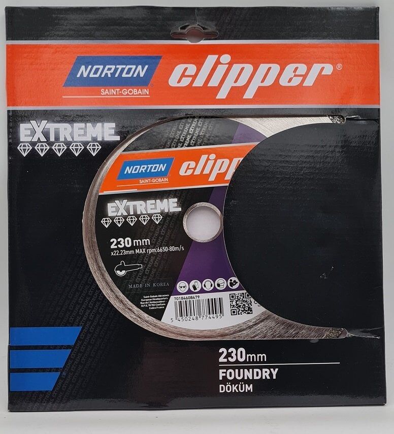 NORTON Clipper Extreme Foundry 230 mm Elmas Döküm Kesme Testeresi - Disk (Taşlamalar için)
