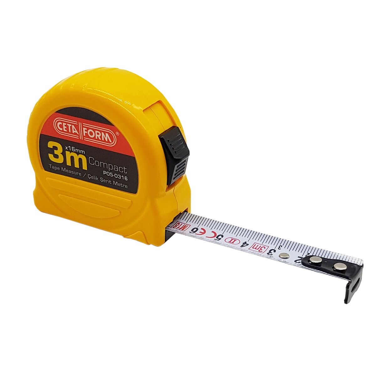 CETA Compact Şerit Metre 3mt x 16mm