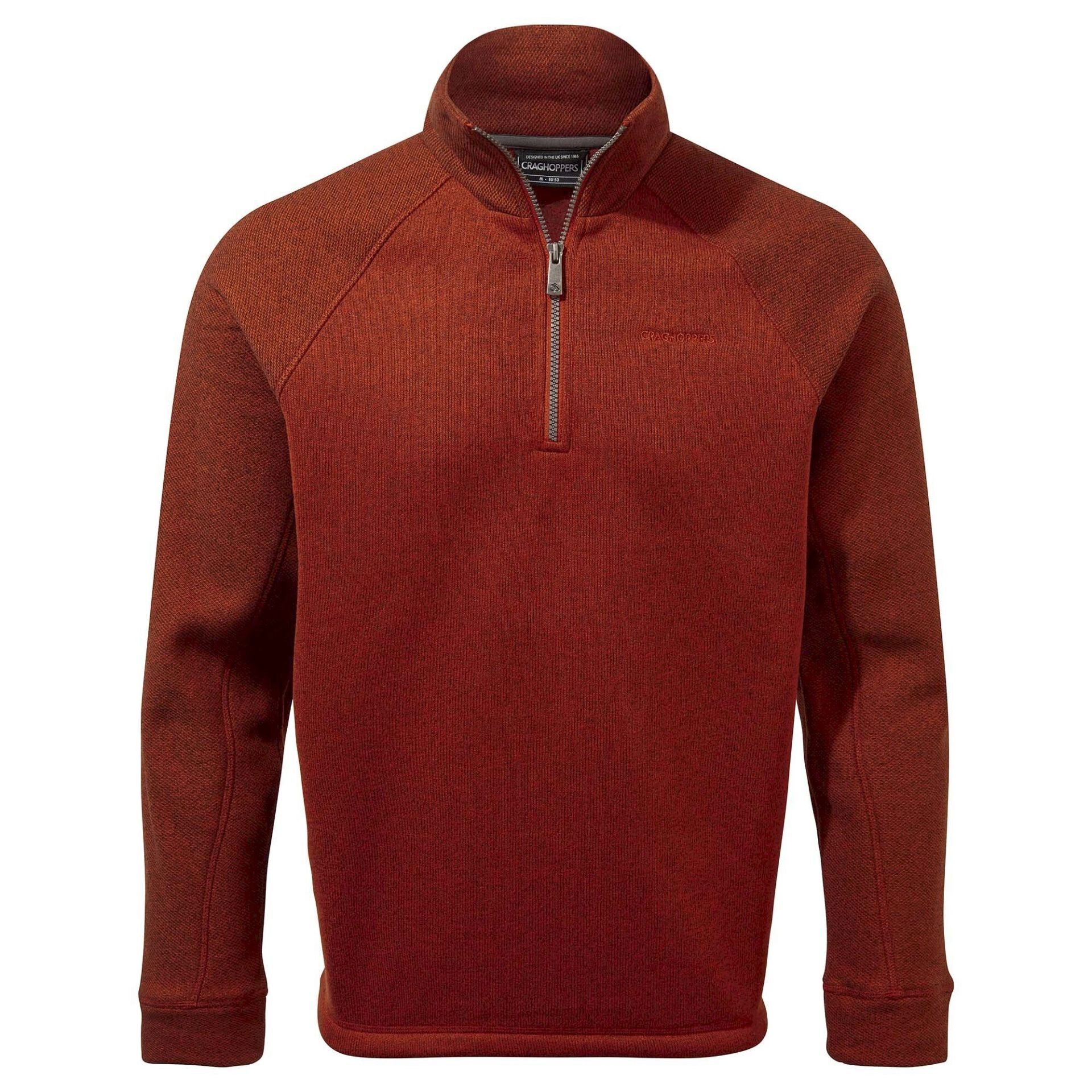 CRAGHOPPERS Barker Yarım Fermuar Flc Polar Bordo